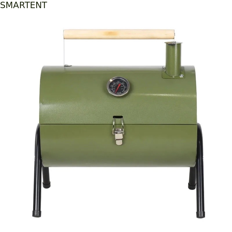 Outdoor Cool Camping Accessories 12 Inch Portable Grills With Smoker Chimney supplier
